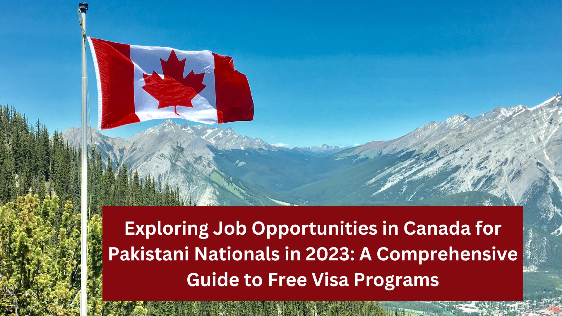 Exploring Job Opportunities in Canada for Pakistani Nationals in 2023: A Comprehensive Guide to Free Visa Programs